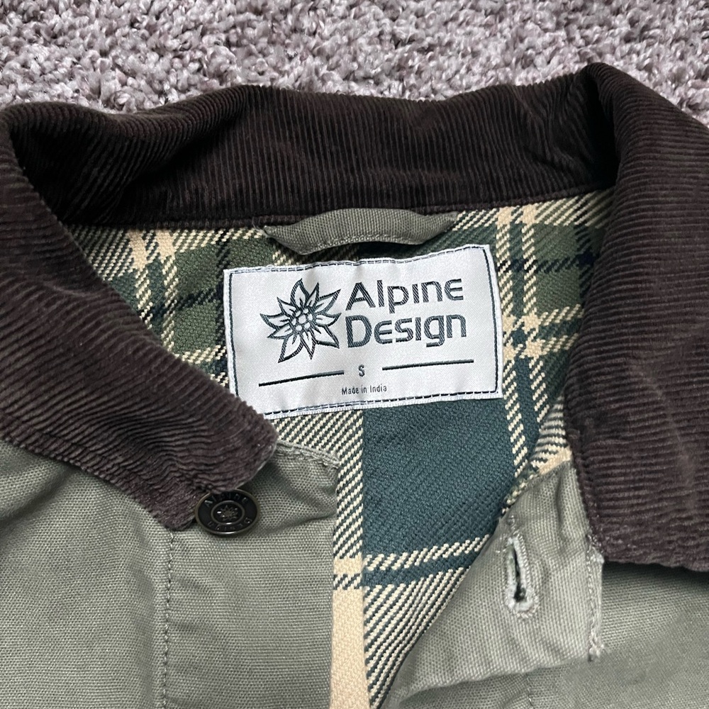 Alpine Design Medium Olive Green Chore Jacket - Picture 3 of 6